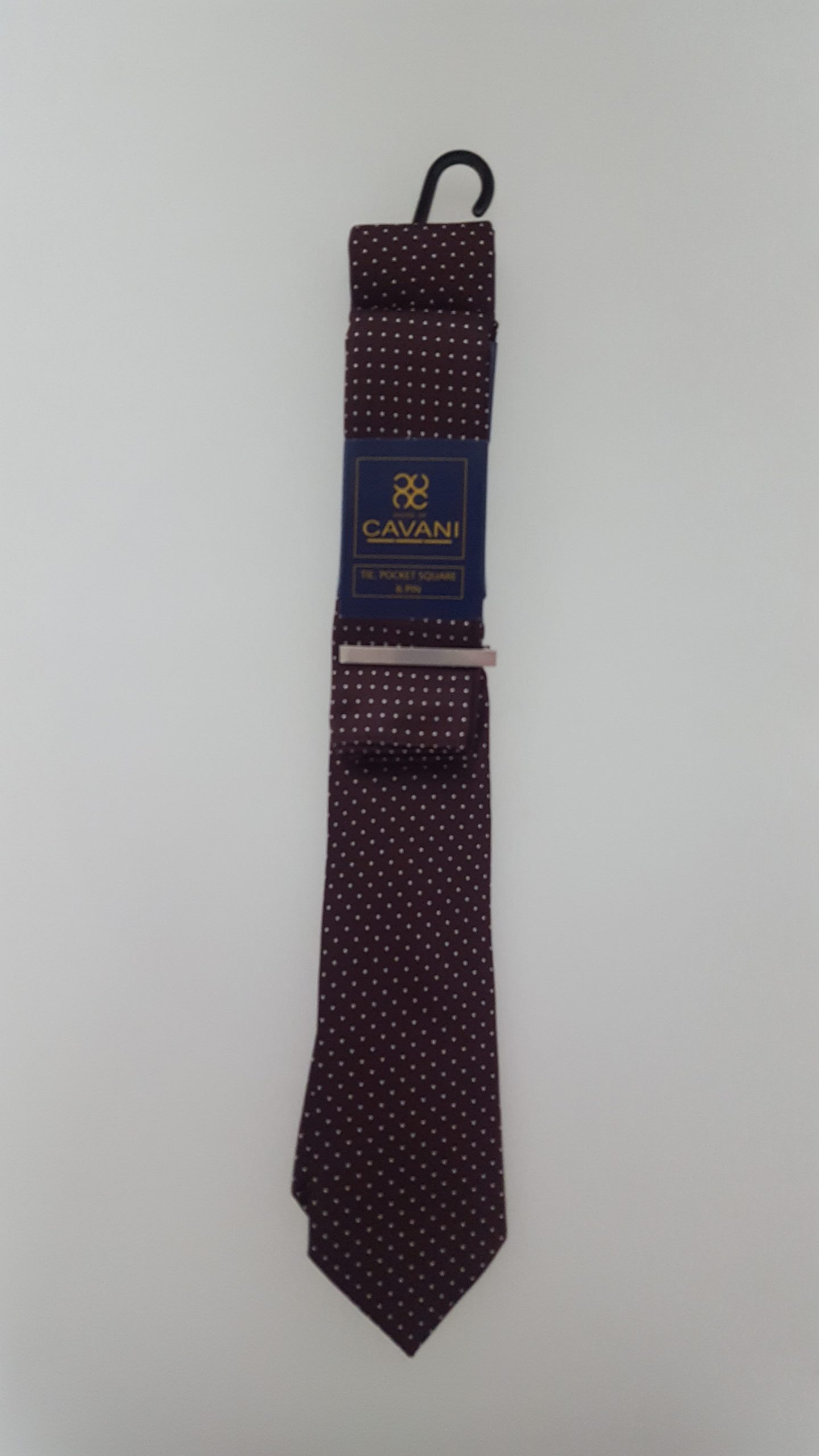 CV101 Burgundy Dot Tie | Kaymans